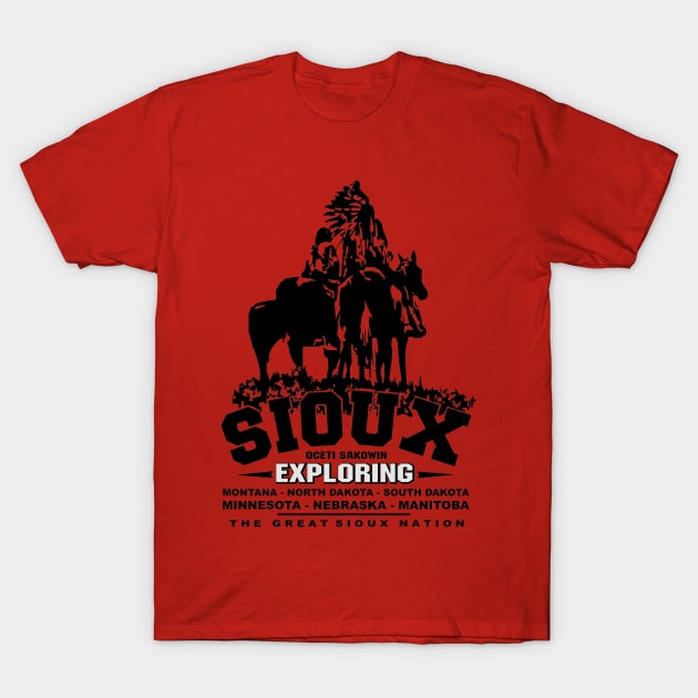 SIOUX The Great Native Nation T-Shirt by comancha